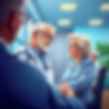 Illustration of healthcare access for seniors