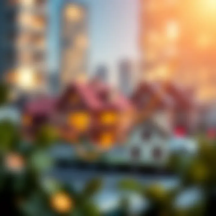 Graph illustrating market fluctuations and property value