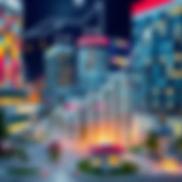 Graph illustrating market trends in business real estate